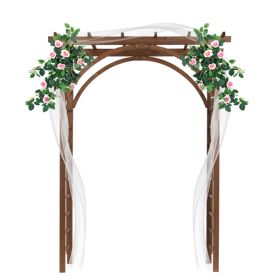 7FT Dark Brown Garden Arch