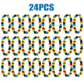 24 Pcs Colorful Hawaiian Leis