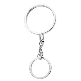 Holiday Creative Metal Coin Keychain