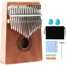 Thumb Piano 17 Keys, Portable Mbira Finger Piano Gifts For Adults Music Instrument Thumb Pianos