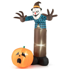 7 Feet Inflatable Decorated Halloween Scarecrow