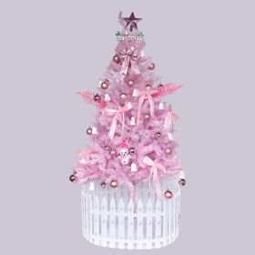 Enchanted Blush Christmas Tree -Dreamy Artificial Holiday Tree For Whimsical Home Decor & Gift Ideas