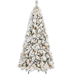 4 5 6  7  7.5  8 9  Ft PVC Hard Needle Mixed Flocked Tree