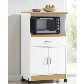 Kitchen Utility Microwave Cart with Caster Wheels