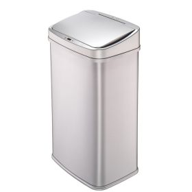13-Gallon Stainless Steel Kitchen Trash Can with Odor Seal, Motion Sensor Lid