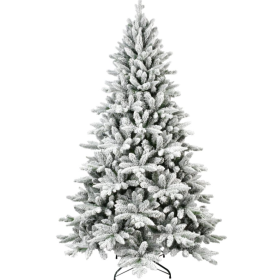White Christmas Treemixed Flocked Tree