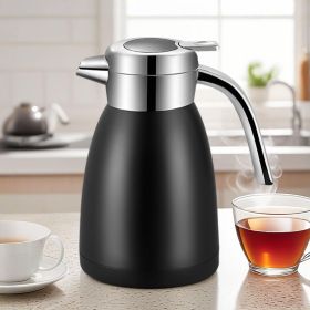 SOGA 1.2L Stainless Steel Thermal Vacuum Flask – Black