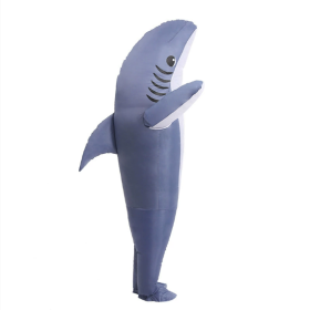 Inflatable Shark Costume Air Blow Up Jaws Jumpsuit Fancy Dress Funny Carcharias Suit For Cosplay Party-Only Supports Self-pickup.